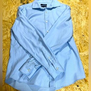 Murano Wardrobe Essentials Blue Long Sleeve Dress Shirt